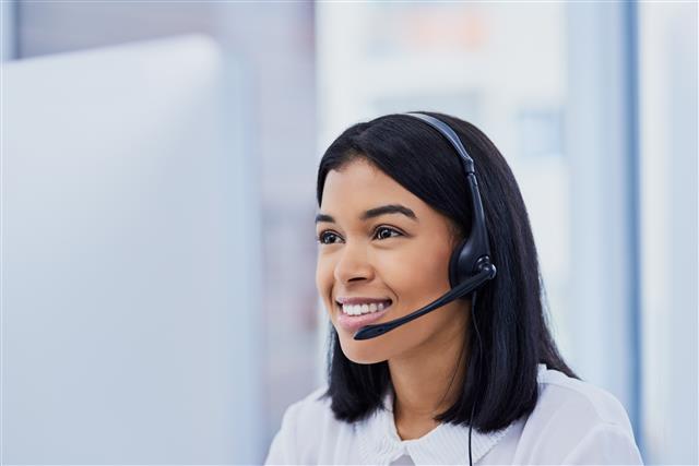 Picture of call center representative